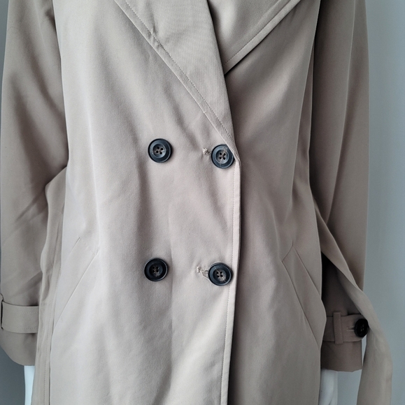 NWT Vero Moda Berta Double-Breasted Trench Coat Jacket XS - Picture 10 of 15